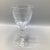 Beautiful set of 6 cut ball stem crystal water/wine glasses with wheel cut crosshatch band around bowl.