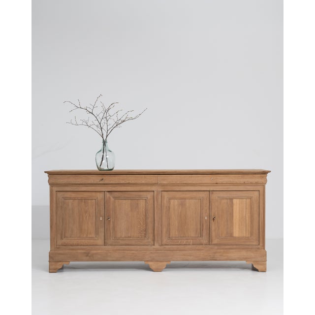 Mid 20th Century Louis Philippe Oak Buffet For Sale - Image 10 of 16