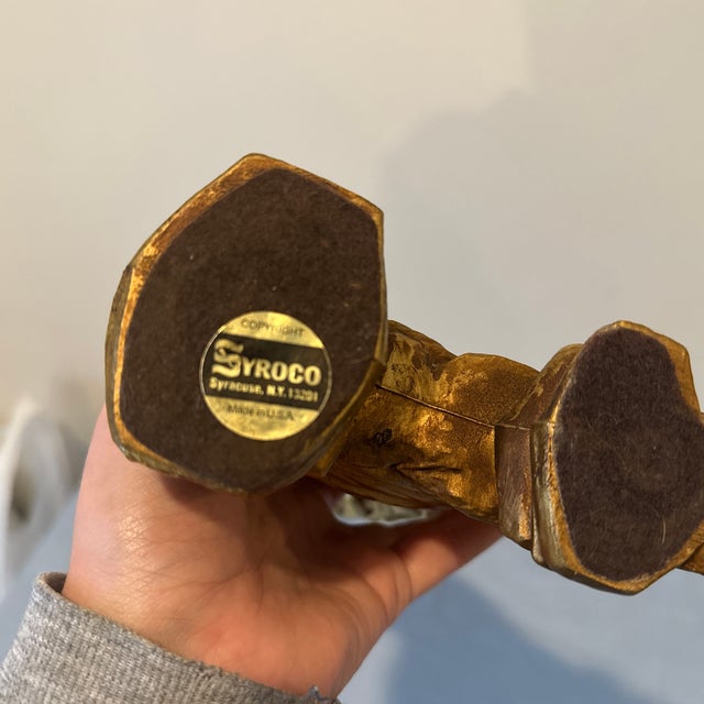 1960s Gold Gilt Syroco Pheasant For Sale - Image 10 of 11