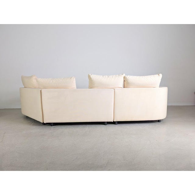 Beige Onda Corner Sofa with Ottoman from Rolf Benz, Set of 2 For Sale - Image 8 of 14