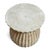 2020s White Wash Scallop Hourglass Side Table For Sale - Image 5 of 5