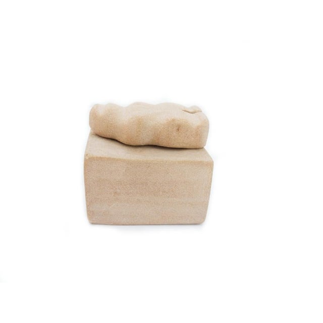 Late 20th Century Vintage Hand-Carved Inuit-Style Soapstone Nativity Scene Set For Sale - Image 5 of 16
