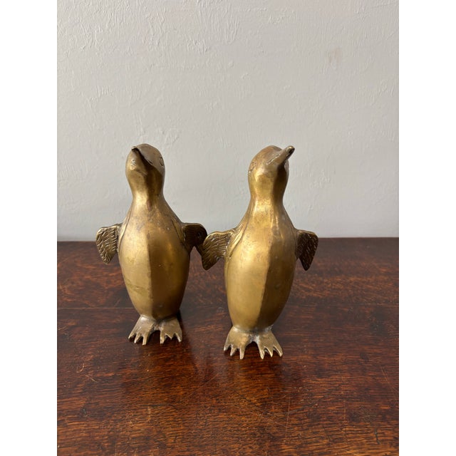 Vintage Brass Penguins - A Pair For Sale In Naples, FL - Image 6 of 7