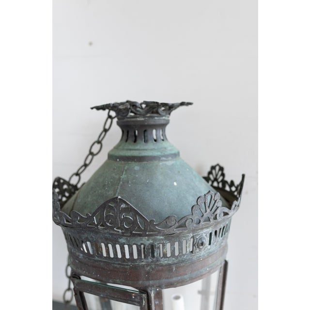 19th Century French Copper Lanterns Newly Wired - a Pair For Sale - Image 17 of 17