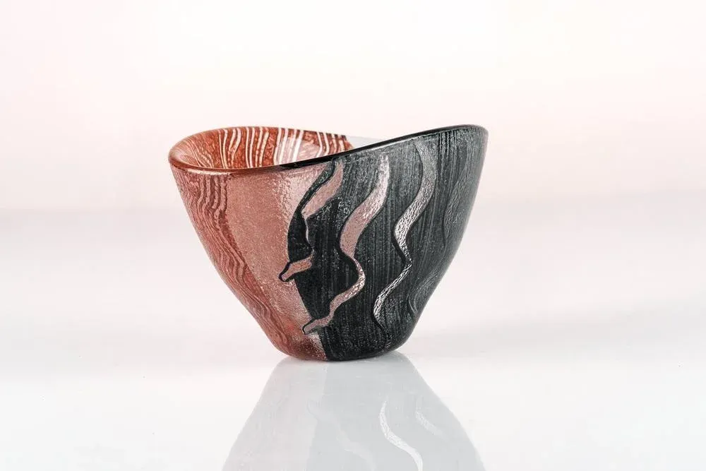 KOSTA BODA コスタボダ モニカ・バックストロム Tonga ボウル hand-painted-glass-tonga-bowl-