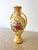 Beautiful antique English ceramic vase with an elegant Art Nouveau silhouette, double side handles, raised molded...