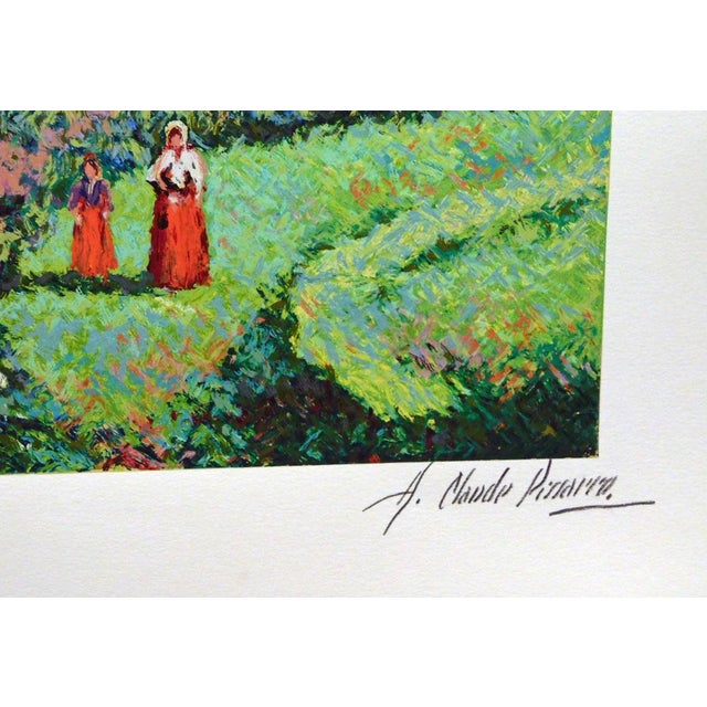 Pissarro, Claude "Garden of Yves Saint Laurent"Signed Artwork Serigraph Unframed For Sale In Denver - Image 6 of 6
