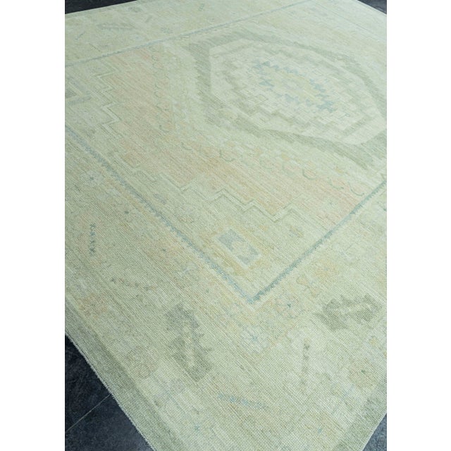Tan Turkish Oushak Rug 9'2" x 12'3" #19350 For Sale - Image 8 of 8