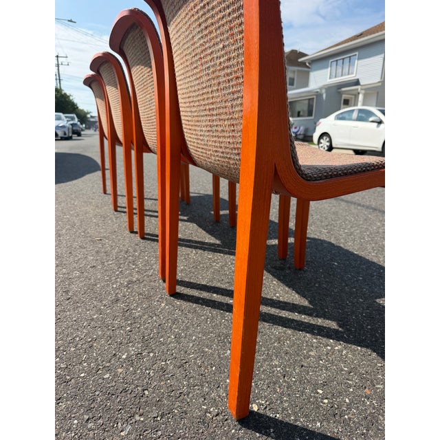 Brown 1970s Knoll Bill Stephens Bent Wood Dining Chairs For Sale - Image 8 of 10