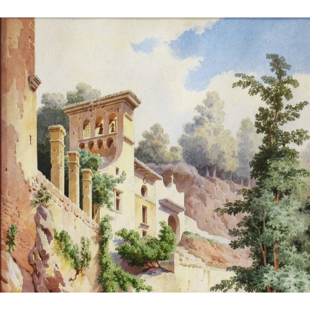 Tan Roberto Gigli, Italian Village Scene, Circa 1880 For Sale - Image 8 of 11