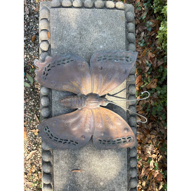 Early 20th Century Italian Hollywood Regency Copper Butterfly Sculpture For Sale In Houston - Image 6 of 10
