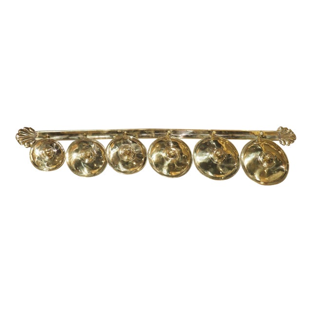 Decorative Antique Brass Kitchen Wall Hanging From Languedoc, France, C. 1910 For Sale