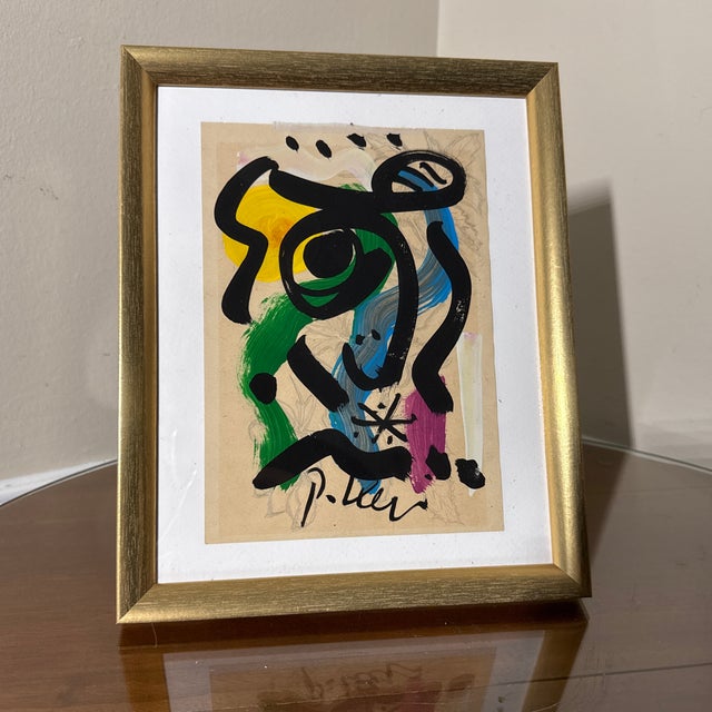 An original abstract expressionist painting by listed Berlin Neo-Expressionist artist Peter Robert Keil (b. 1942)....