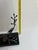 1990s Michael Aram Black Granite Orchid Branch Wine Bottle Caddy Rest For Sale - Image 12 of 17