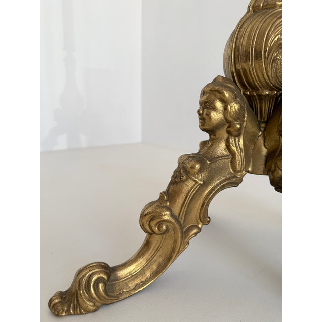 Ornate Italian Brass and Onyx Marble Coat Rack, 1960s For Sale - Image 16 of 18
