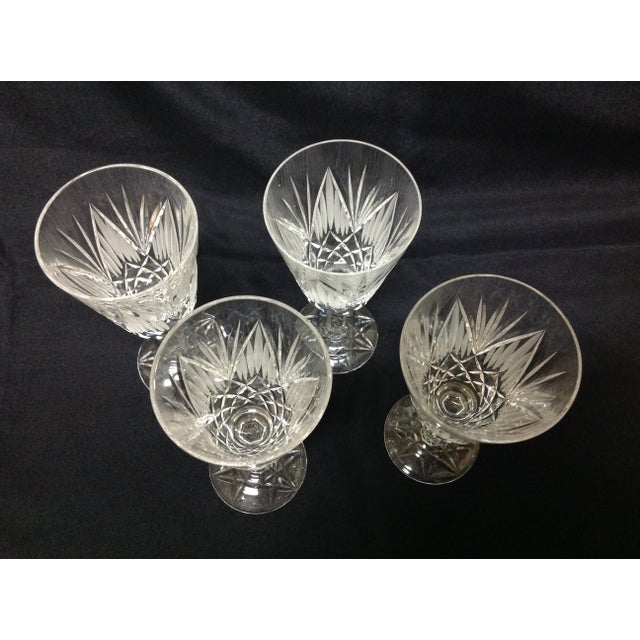 1980s Tyrone Crystal Shannon Suite Wine Glasses Set of 4 Chairish