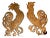 Mid 20th Century Cast Metal Roosters Vintage Indoor Outdoor Sculpture - Set of 2 For Sale