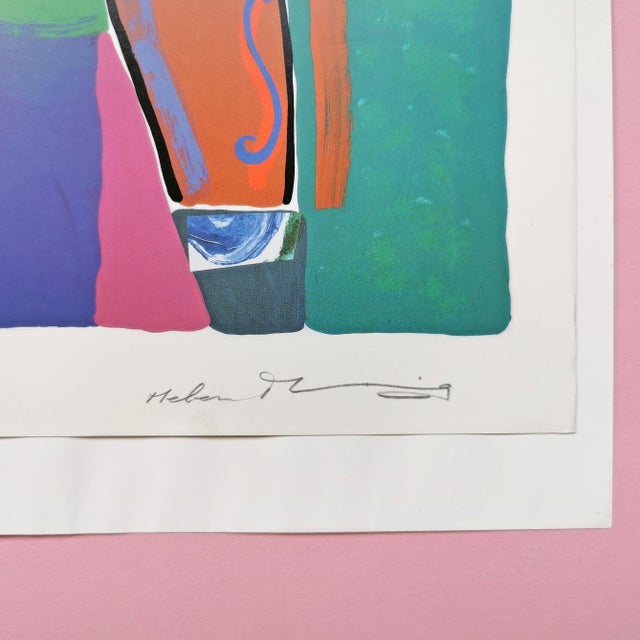 1990s 1992 Serenade by Helen Manning (Clark) Fine Art Screen Print Serigraph Vintage Signed in Pencil Uk For Sale - Image 5 of 7