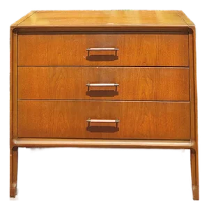 Mid-Century Modern 3-Drawer Lowboy Chest by United Furniture, C. 1960s