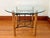 Tan Vintage Rattan and Bamboo Round Glass Top Dining Table in the Style of McGuire For Sale - Image 8 of 8