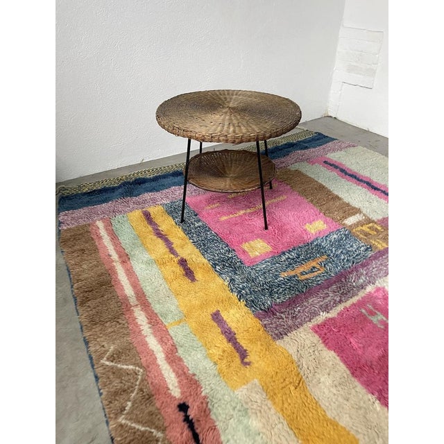 Round Wicker Coffee Table, 1960s For Sale - Image 9 of 18