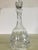 Transparent Vintage Round Crystal Glass Tall Decanter For Sale - Image 8 of 8