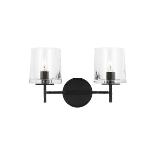 ED Ellen DeGeneres by Visual Comfort Studio Marietta 2-Light Vanity, Aged Iron For Sale
