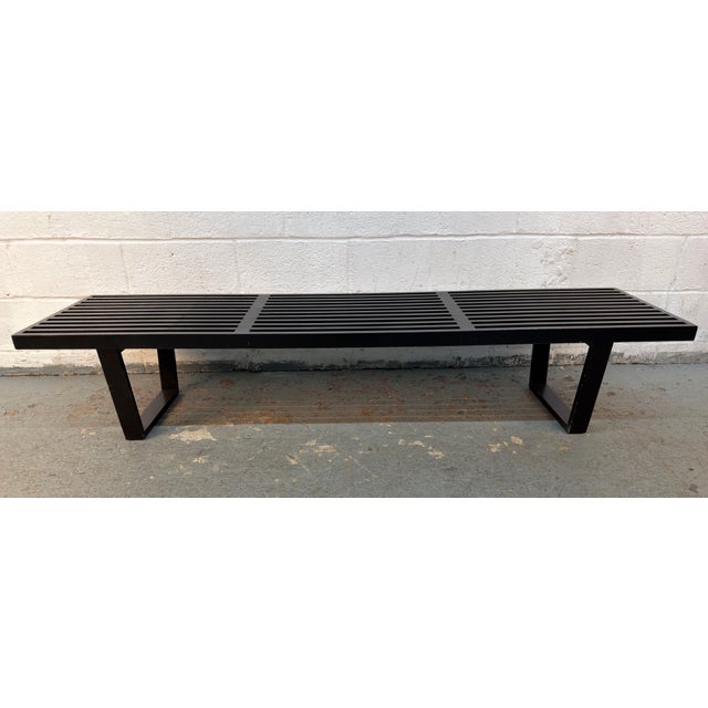 Mid-Century Modern Mid-Century Modern Attributed to George Nelson for Herman Miller Platform Bench For Sale - Image 3 of 11