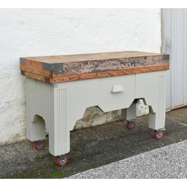 French Art Deco Butchers Block, 1920s For Sale - Image 3 of 18