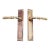 Pair of Traditional Polished Brass Dummy Door Pulls For Sale