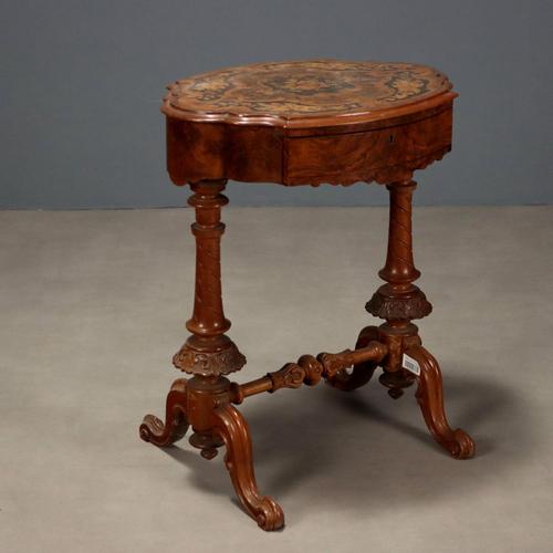 Coffee Table in Walnut and Walnut Burl For Sale - Image 11 of 11