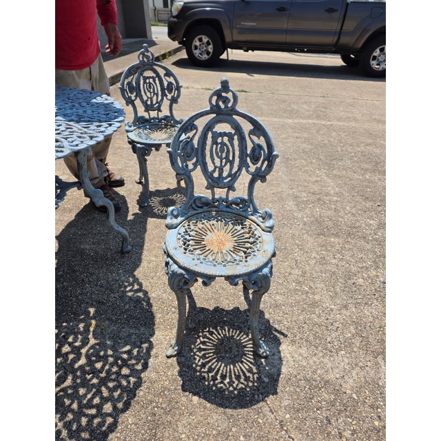 Victorian Style Garden Table and Chair Set For Sale - Image 18 of 18