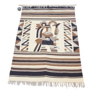 Vintage Bohemian Kilim Wall Hanging Rug, 1970s For Sale