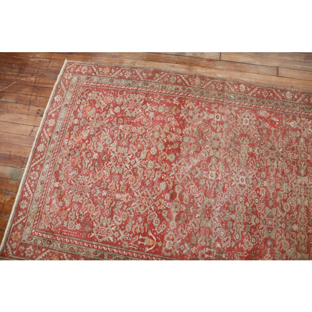 Early 20th Century Early 20th Century Zabihi Collection Pink Red Traditional Persian Malayer Rug For Sale - Image 5 of 6