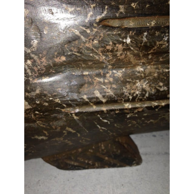 Rustic Giant 33" Granite Fish Neolithic Style For Sale - Image 3 of 8