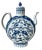 Chinoiserie Large Vintage, Blue and White Chinese Tea Pot Featuring Dragons and a Floral Motif. Signed on the Base. For Sale - Image 3 of 6