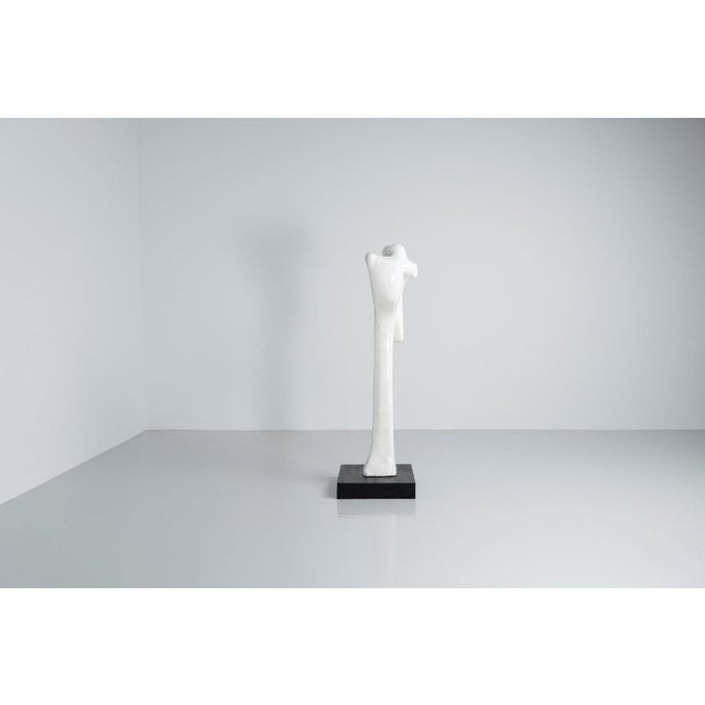 Concrete & Wood Abstract Modern Sculpture by Hans Van Eerd, Holland, 1974 For Sale - Image 4 of 13