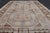 Vintage Turkish Oushak Rug With Tribal Geometric Medallions in Light Lavender For Sale - Image 13 of 16