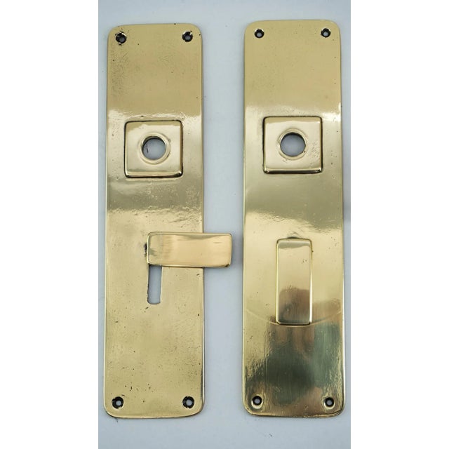 Metal Art Deco Viennese Door Handle, 1920s For Sale - Image 7 of 18