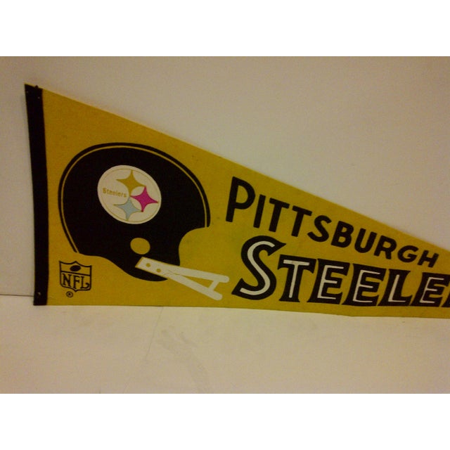 Vintage NFL Pittsburgh Steelers Pennant Flag Chairish