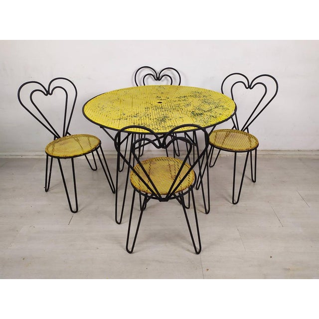 Garden Set by Mathieu Matégot, 1950s, Set of 5, in Good conditions. Designed 1950 to 1959 This piece has an attribution...