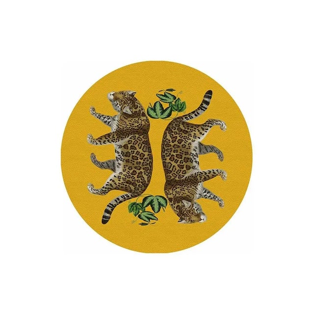 These pebbled vinyl leather placemats have patterns on the front and off-white on the back. This set can be used indoors...