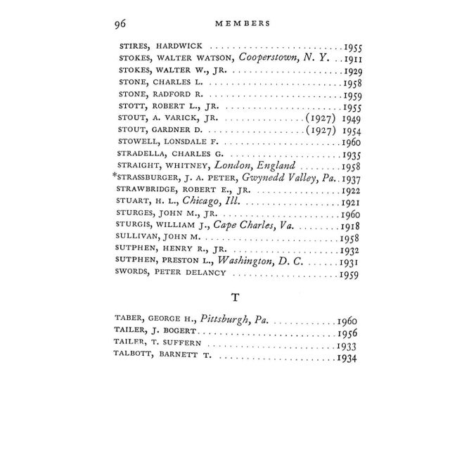 "Racquet and Tennis Club Book for 1961" For Sale - Image 4 of 9