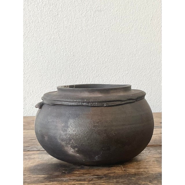 Mid-Century Modern Vintage Original Studio Pottery Matte Glaze Vase For Sale - Image 3 of 12