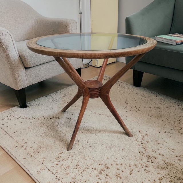 Wood Vintage Coffee Table by Paolo Buffa for Brugnoli, 1950s For Sale - Image 7 of 7