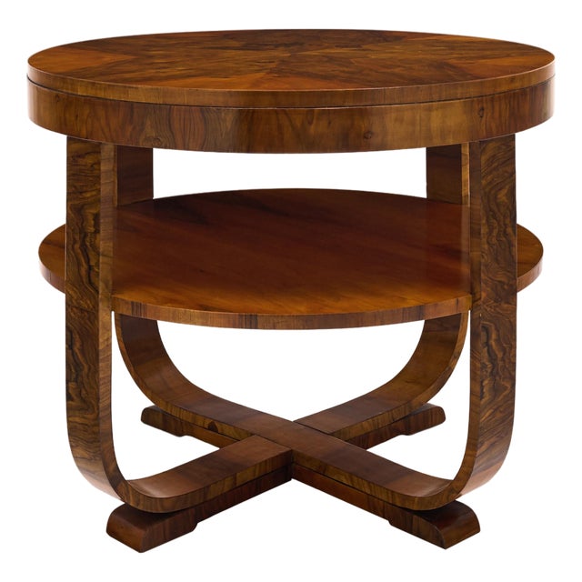 Burled Art Deco Period Austrian Biedermeier Gueridon For Sale