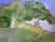Contemporary Miniature Agoura Oaks Lynne French 4x4 California Landscape O/C For Sale - Image 3 of 3
