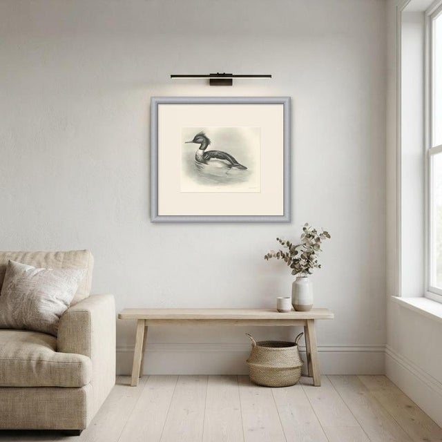 Beige After Lilian Medland, Red-Breasted Merganser, 1909, Print For Sale - Image 8 of 9