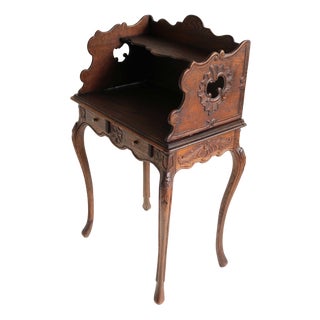 Antique French Louis XV Oak Nightstand, 1900s For Sale