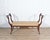 Wood 19th Century Neapolitan Empire Bench in Solid Mahogany with Swan Motifs For Sale - Image 7 of 9